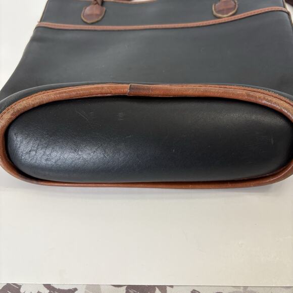 Brighton Black & Brown Croc Embossed Shoulder Bag Bucket Handbag Leather 90’s - Picture 8 of 12